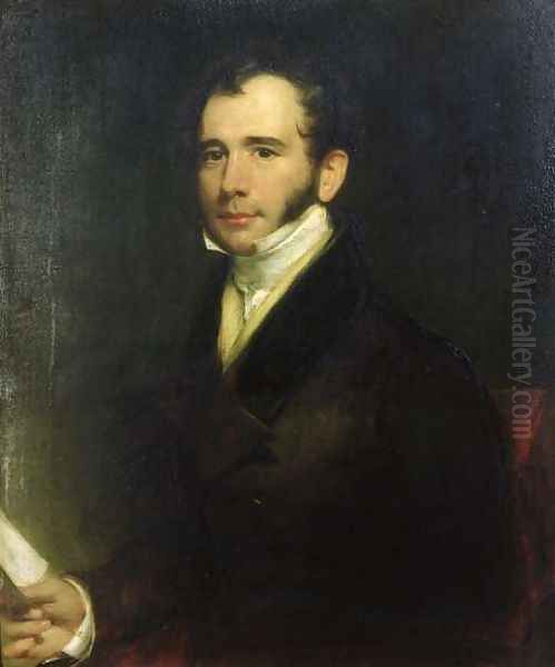 Portrait of William Thomas Brande 1788-1866 1830 Oil Painting by Henry William Pickersgill