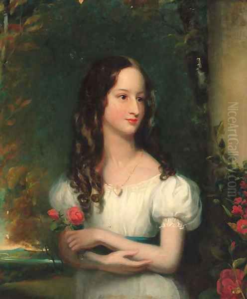 Portrait of Merelina Tindal Oil Painting by Henry William Pickersgill