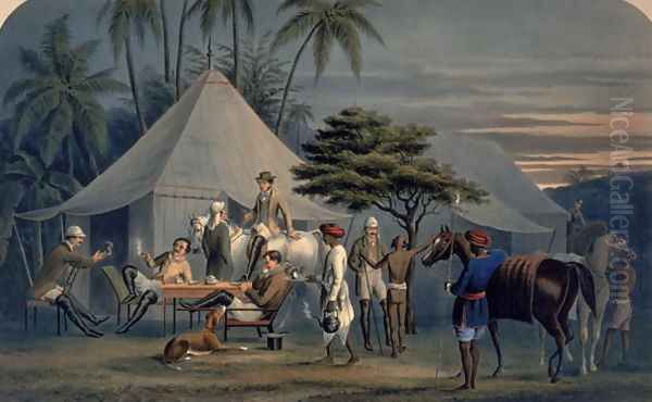 The Early Repast, 1851 Oil Painting by Alexander William Phillips