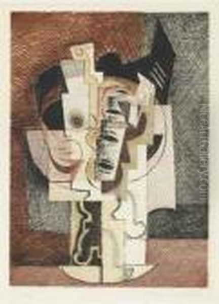 La Table Oil Painting by Louis Marcoussis