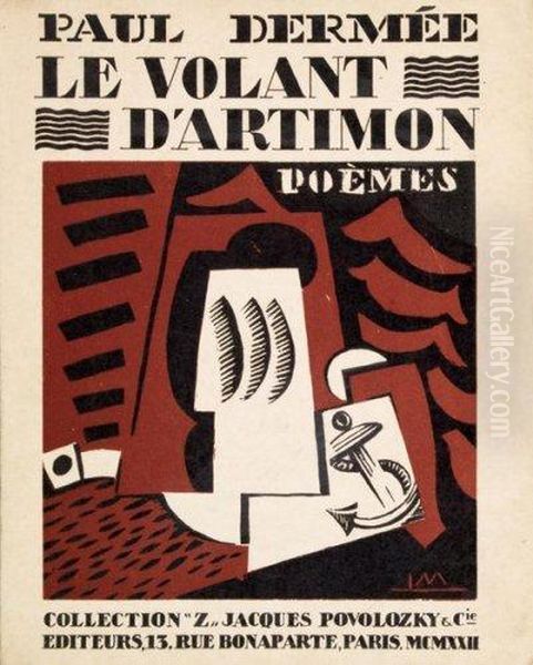 Le Volant D'artimon, Poemes De Paul Dermee Oil Painting by Louis Marcoussis