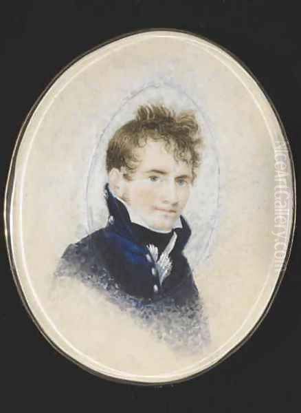 Portrait of Paul Peckham, c.1810-20 Oil Painting by Lewis Peckham