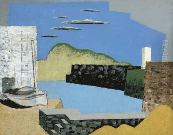 Paysage De Kerity Oil Painting by Louis Marcoussis