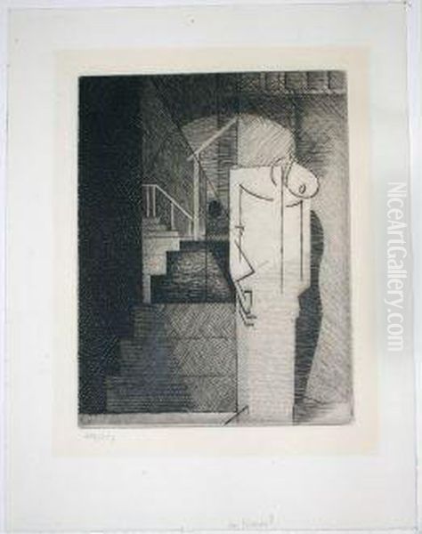 Ensemble De 2 Gravures De 1930 Oil Painting by Louis Marcoussis