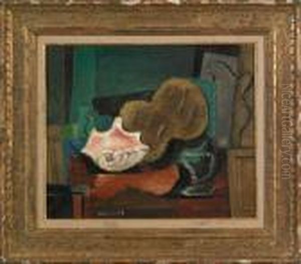 Canvasstill Life Oil Painting by Louis Marcoussis