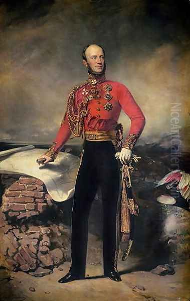 Field Marshall King Leopold I of Belgium Oil Painting by Nicholas Pieneman