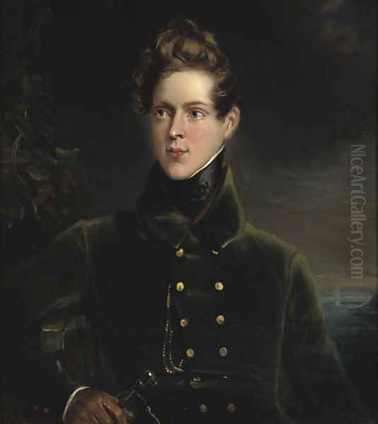 A young marine officer Oil Painting by Nicholas Pieneman