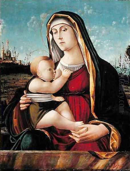 Virgin feeding the Child Oil Painting by Veneto (Pasqualino di Niccolo) Pasqualino