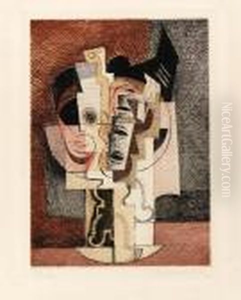 La Table (milet 52) Oil Painting by Louis Marcoussis