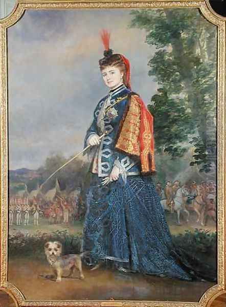 Hortense Schneider 1833-1920 in the role of the Grand Duchess in La Grande Duchesse de Gerolstein by Jacques Offenbach 1819-90 1874 Oil Painting by Alexis Joseph Perignon