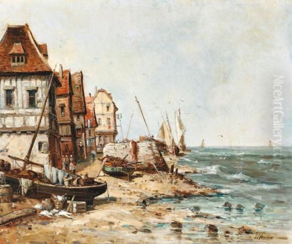 Barques De Peche Sur Le Sable Au Bord De L