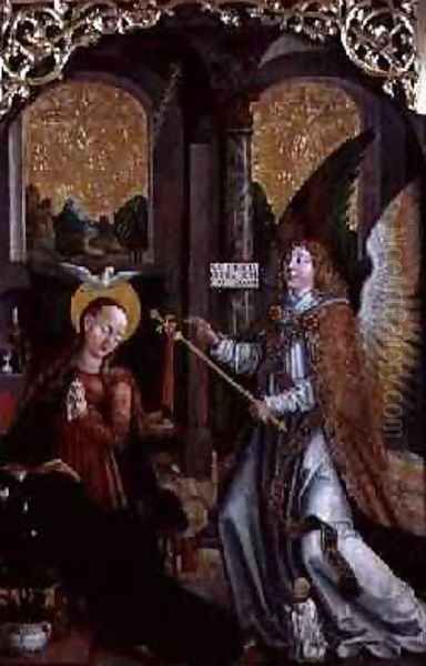 The Annunciation, 1517 Oil Painting by Jerzy Painter