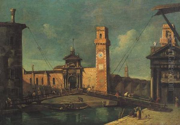 Venezia, Ingresso All'arsenale Oil Painting by Michele Marieschi