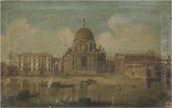 Venice, A View Of Santa Maria Della Salute Oil Painting by Michele Marieschi