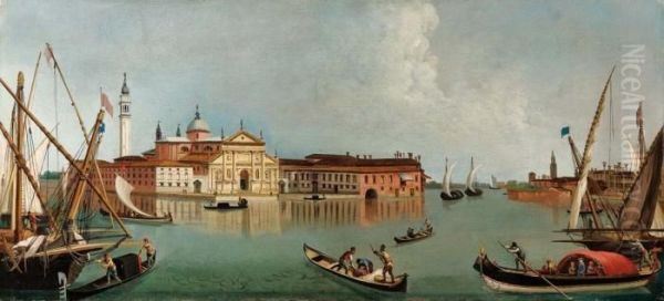 L'isola Del Lazzaretto Vecchio Oil Painting by Michele Marieschi