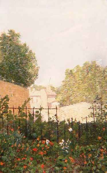 Walled Garden Oil Painting by Leon Pourtau