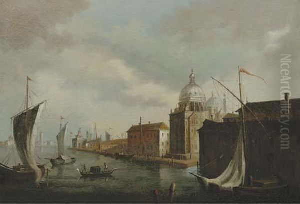 The Punta Della Dogana With The Sante Maria Della Salute, Venice Oil Painting by Michele Marieschi