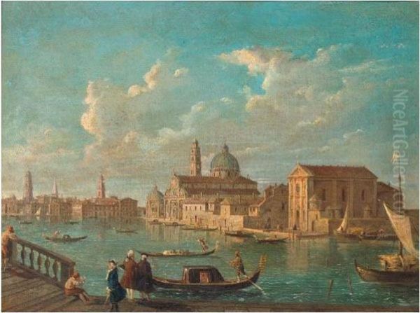 Venice, A View Of The Isola Di San Michele From Murano Oil Painting by Michele Marieschi