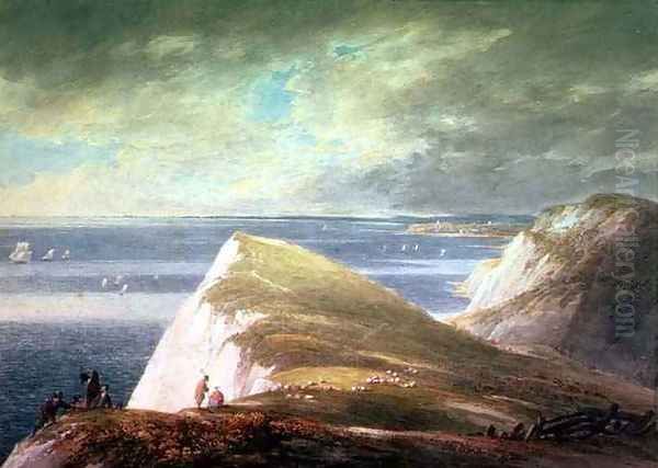 Shakespeares Cliff, Dover Oil Painting by William Payne