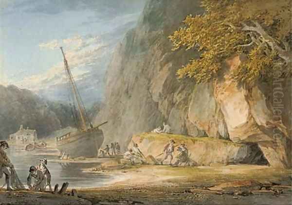 Combe Martin, Devon Oil Painting by William Payne