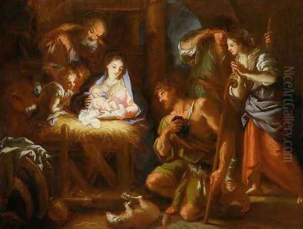 Adoration of the Shepherds Oil Painting by Giuseppe Passeri