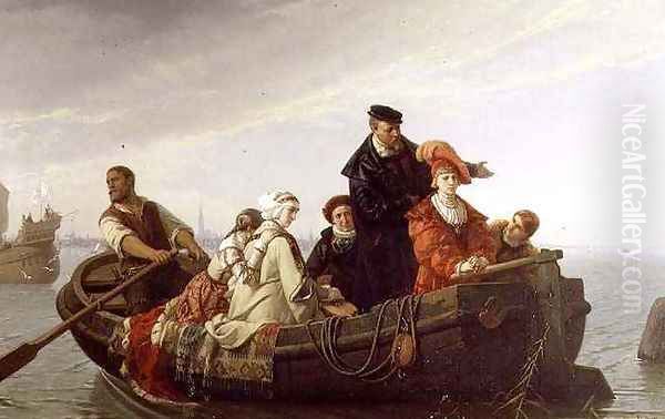 Spaniards Leaving the Netherlands, 1871 Oil Painting by Ferdinand Wilhelm Pauwels