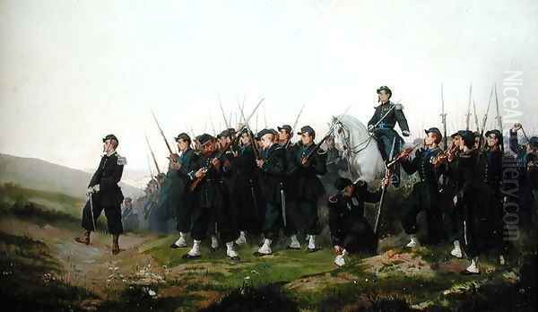 The Morning Before the Attack Oil Painting by Paul Alexandre Protais