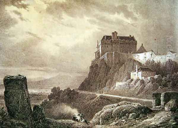 Stirling Castle, engraved by Villeneuve Oil Painting by Pernot, Francois Alexandre