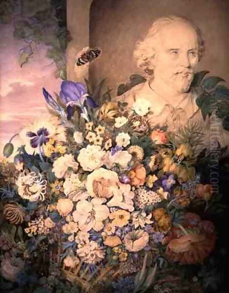 The Flowers of Shakespeare, c.1835 Oil Painting by Clara Maria Pope