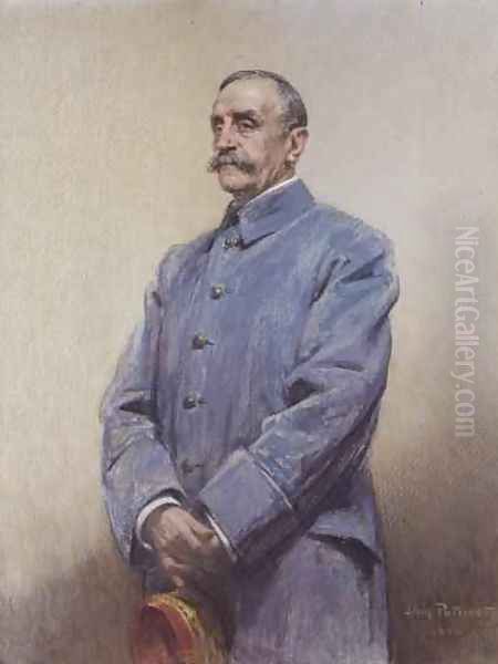 Portrait of Marshal Ferdinand Foch 1851-1929 1920 Oil Painting by Jean Patricot