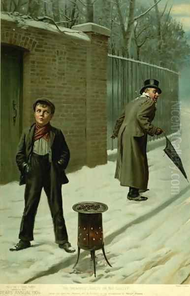 The Snowball - Guilty or Not Guilty, from the Pears Annual, Christmas, 1906 Oil Painting by H. Pittard