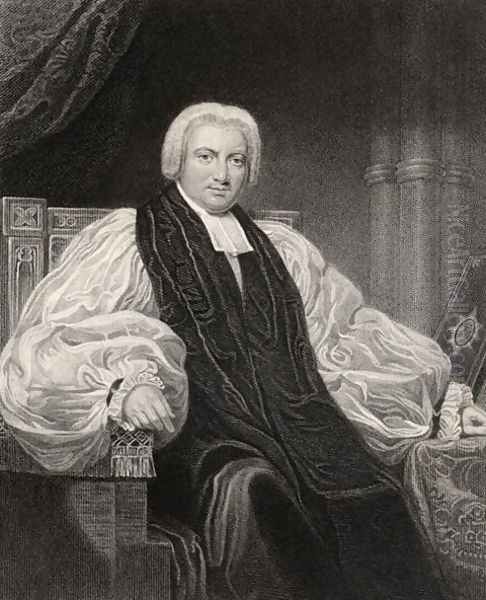 Bishop Henry Ryder, engraved by T. Woolnoth, from The National Portrait Gallery, volume I, published c.1820 Oil Painting by Henry William Pickersgill