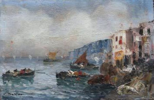 Da Posillipo Oil Painting by Francesco Marino Di