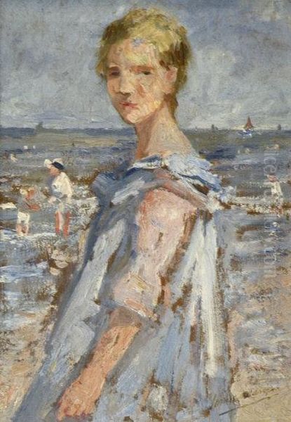 'portrait Of Nora, 
Wife Of The Artist's Son Oil Painting by Jacob Henricus Maris