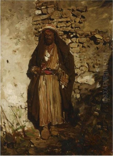 The Arab Oil Painting by Jacob Henricus Maris