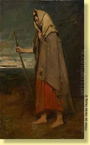 Pauvre Femme Oil Painting by Jacob Henricus Maris