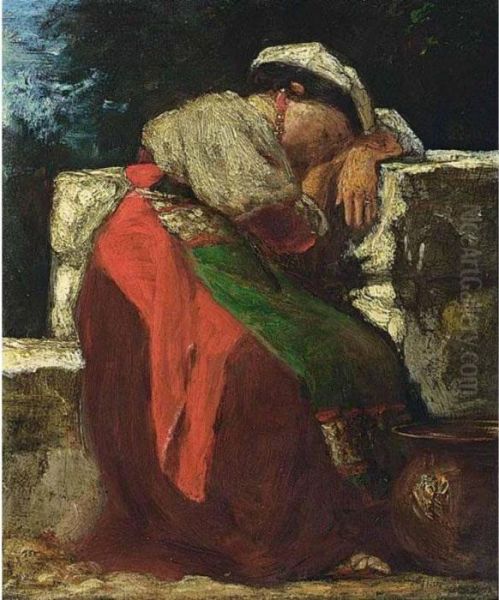 Italienne Oil Painting by Jacob Henricus Maris