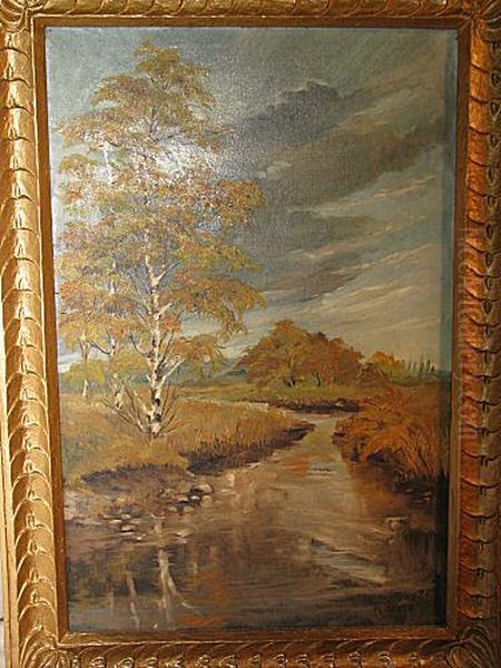 Indistinctly Signed And Dated 1945 Oil Painting by Henry Marko