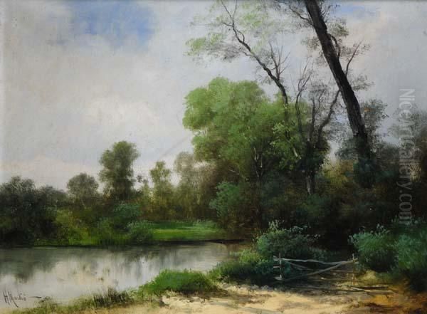 Paesaggio Lacustre Oil Painting by Henry Marko