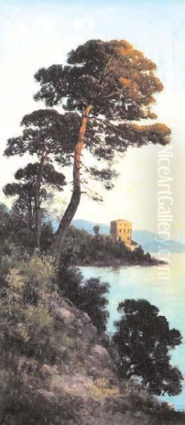 Il Castello Di Paraggi Oil Painting by Henry Marko