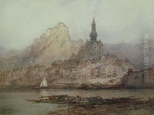 Dinant On The River Meuse Belgium Oil Painting by Paul Marny