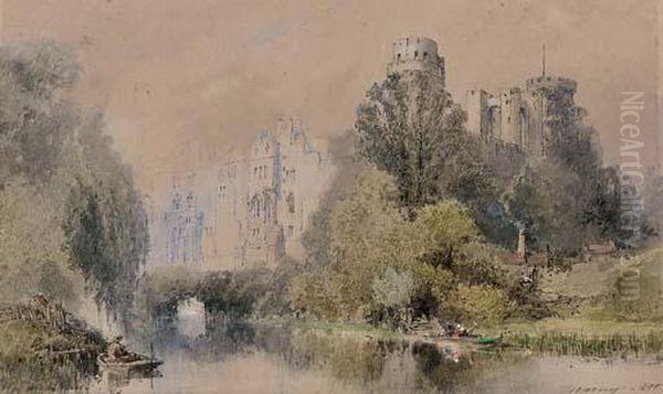 Warwick Castle Oil Painting by Paul Marny