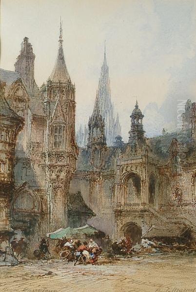 Rouen, Basse-tour Oil Painting by Paul Marny