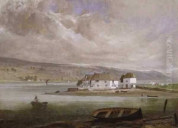 Coombe Cellars Oil Painting by C.V. Popham