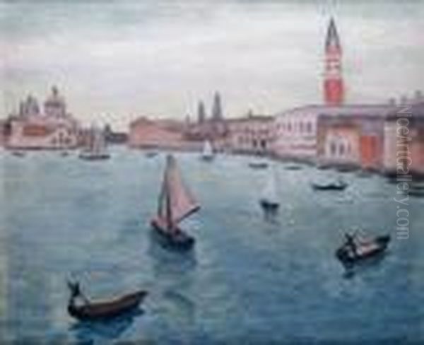 Venise, 
Le Campanile Et La Douane De Mer Oil Painting by Albert Marquet