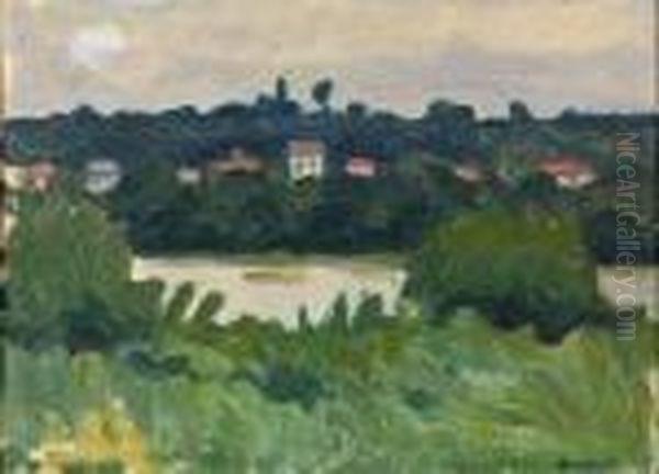 La Seine A Poissy Oil Painting by Albert Marquet