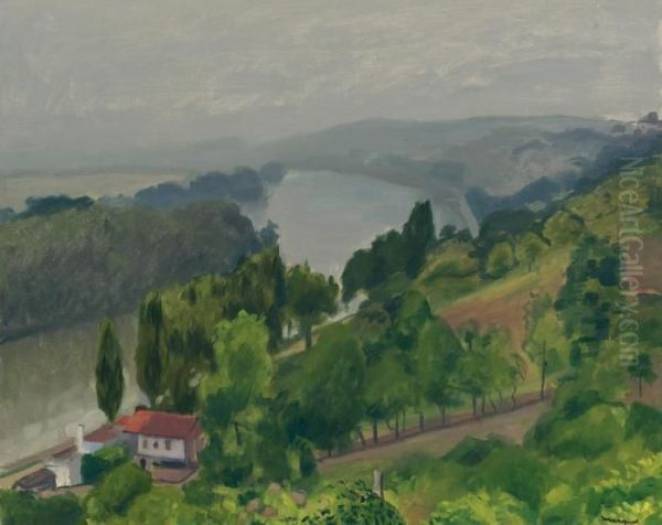 Mericourt, Temps Gris Oil Painting by Albert Marquet