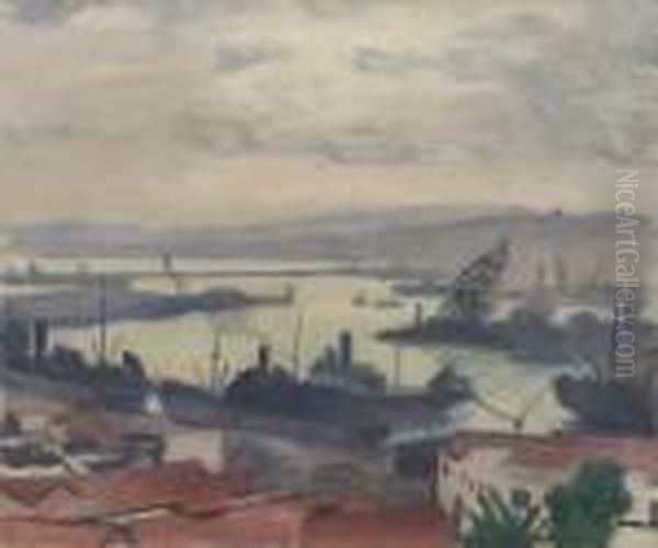 Port D'alger Oil Painting by Albert Marquet