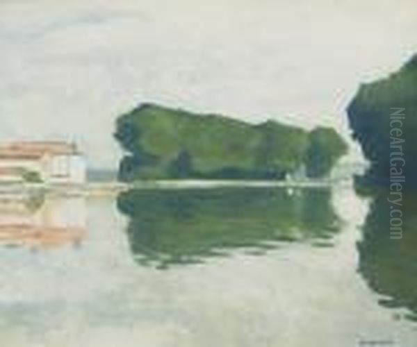 Samois, L'ile Oil Painting by Albert Marquet