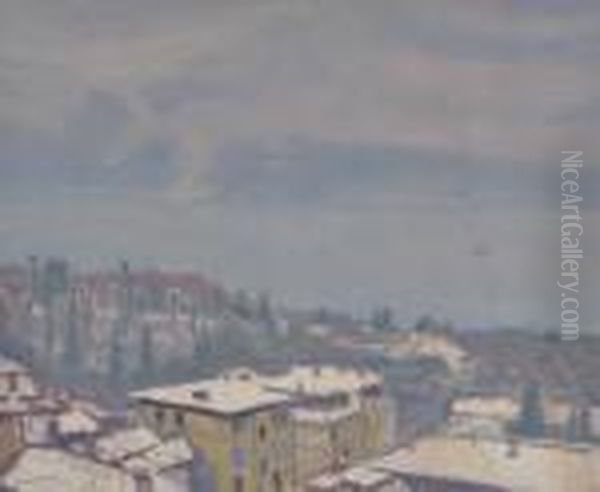 Continental City Roof Tops Oil Painting by Albert Marquet